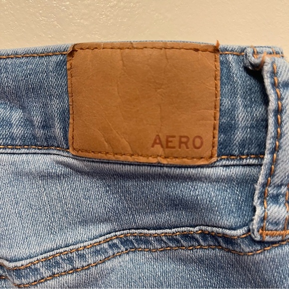 Aeropostale Skinny Jegging Low Rise Jeans Light Blue Junior Size 00 - Picture 9 of 10